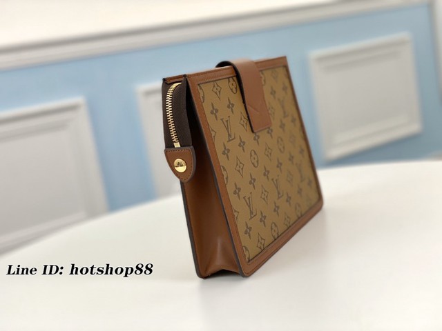 路易威登LV手包 M69184 黃花 Pochette Dauphine手袋 LV新款女士手拿包 xxlv2571